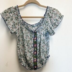 Poupette St. Barths off the shoulder crop top